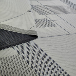 polyester spun yarn geometric mattress knitted fabric pillow case 9